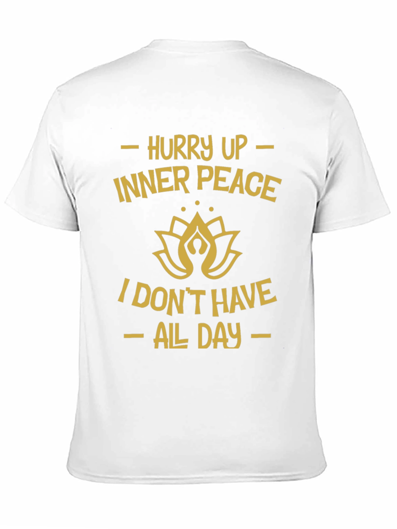 Hurry Up Inner Peace Black Graphic Tee