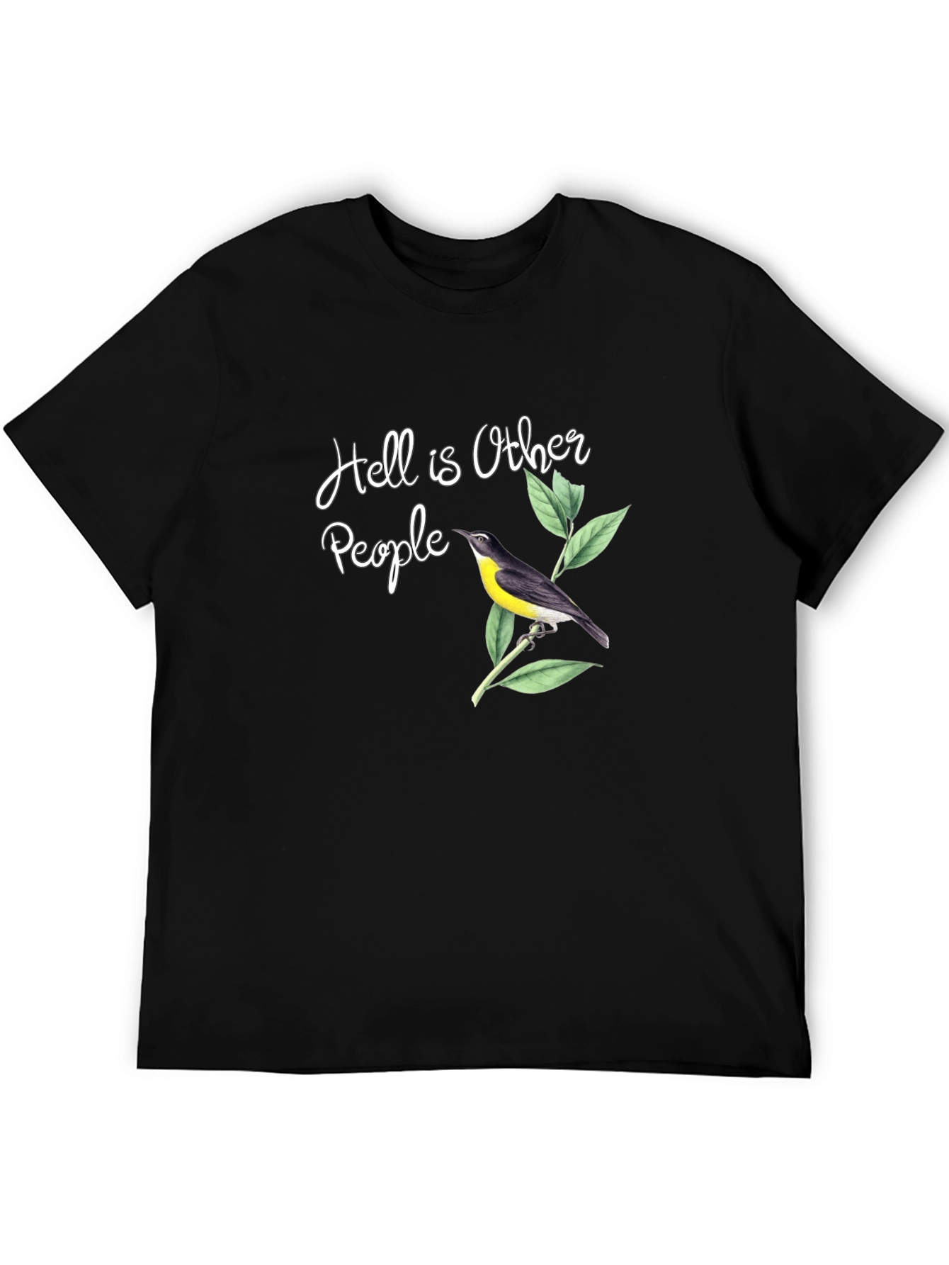 Hell is Other People Bird T-Shirt