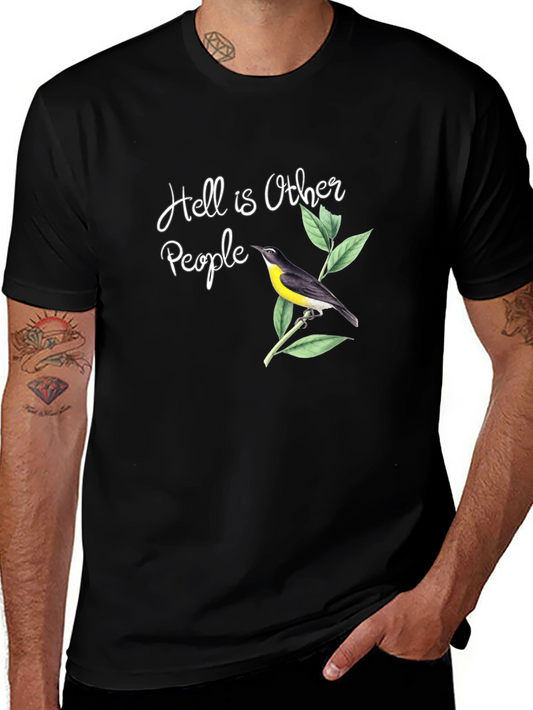 Hell is Other People Bird T-Shirt