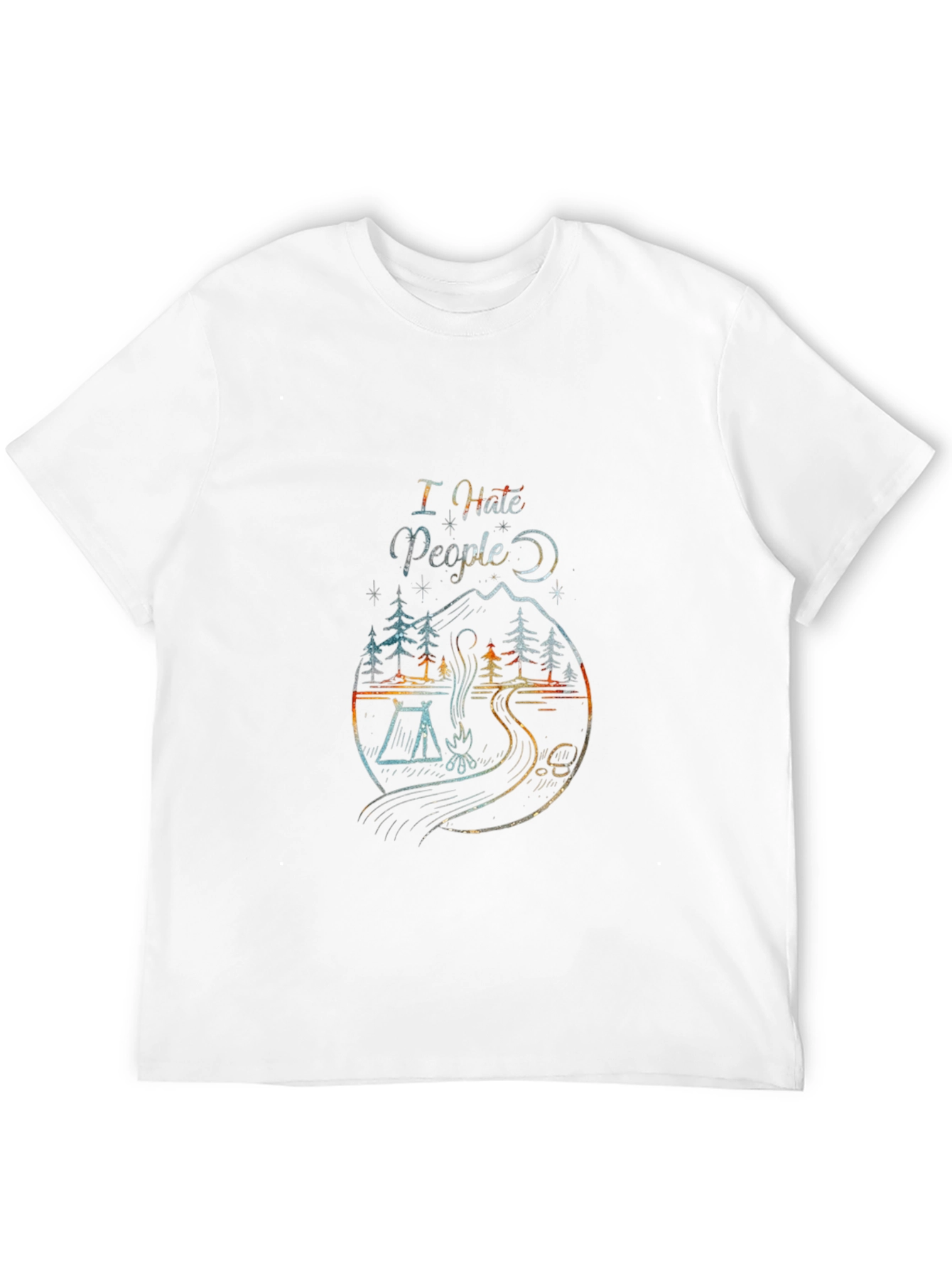 I Hate People Camping Graphic Tee
