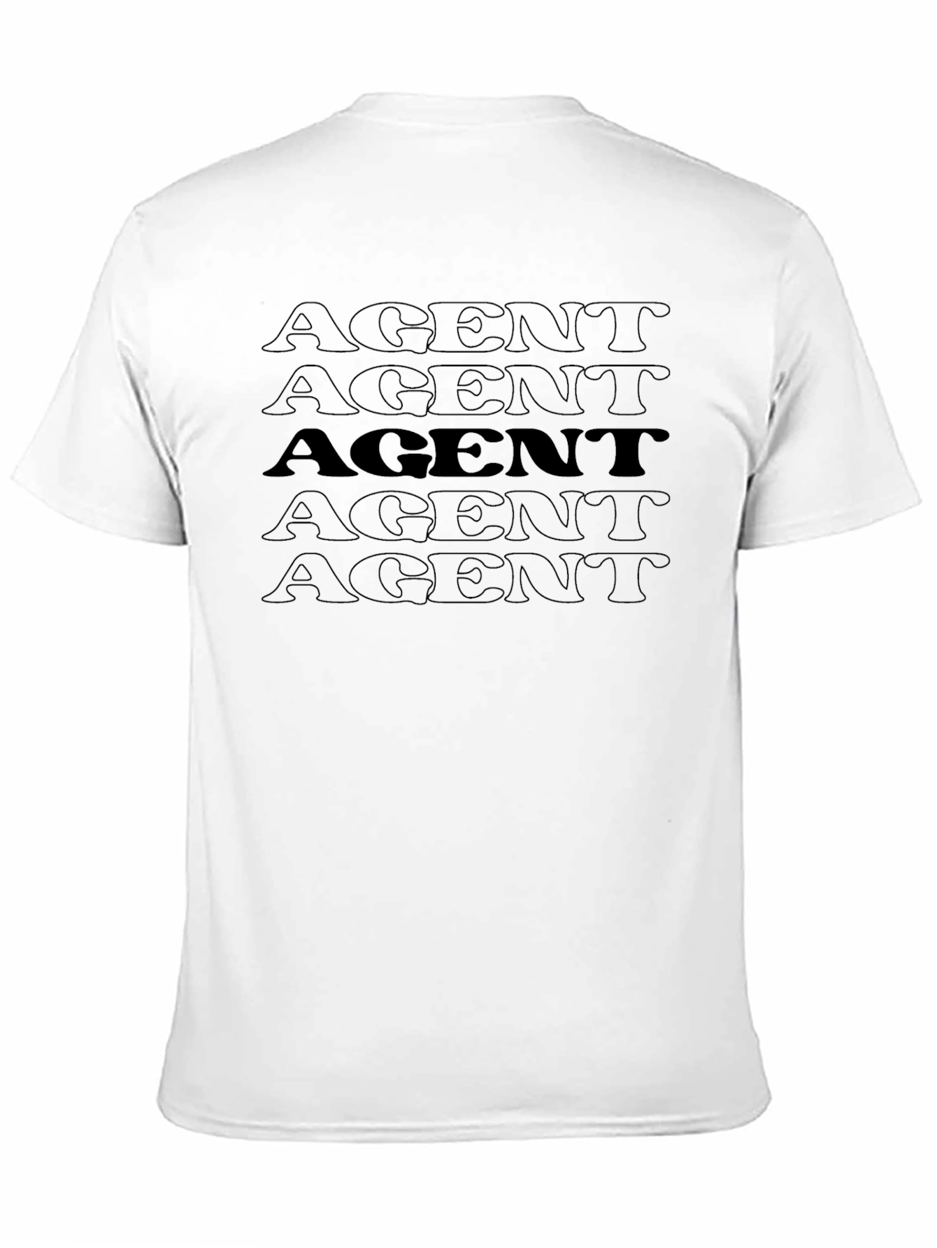 AGENT Graphic Print T-Shirt - Casual Wear