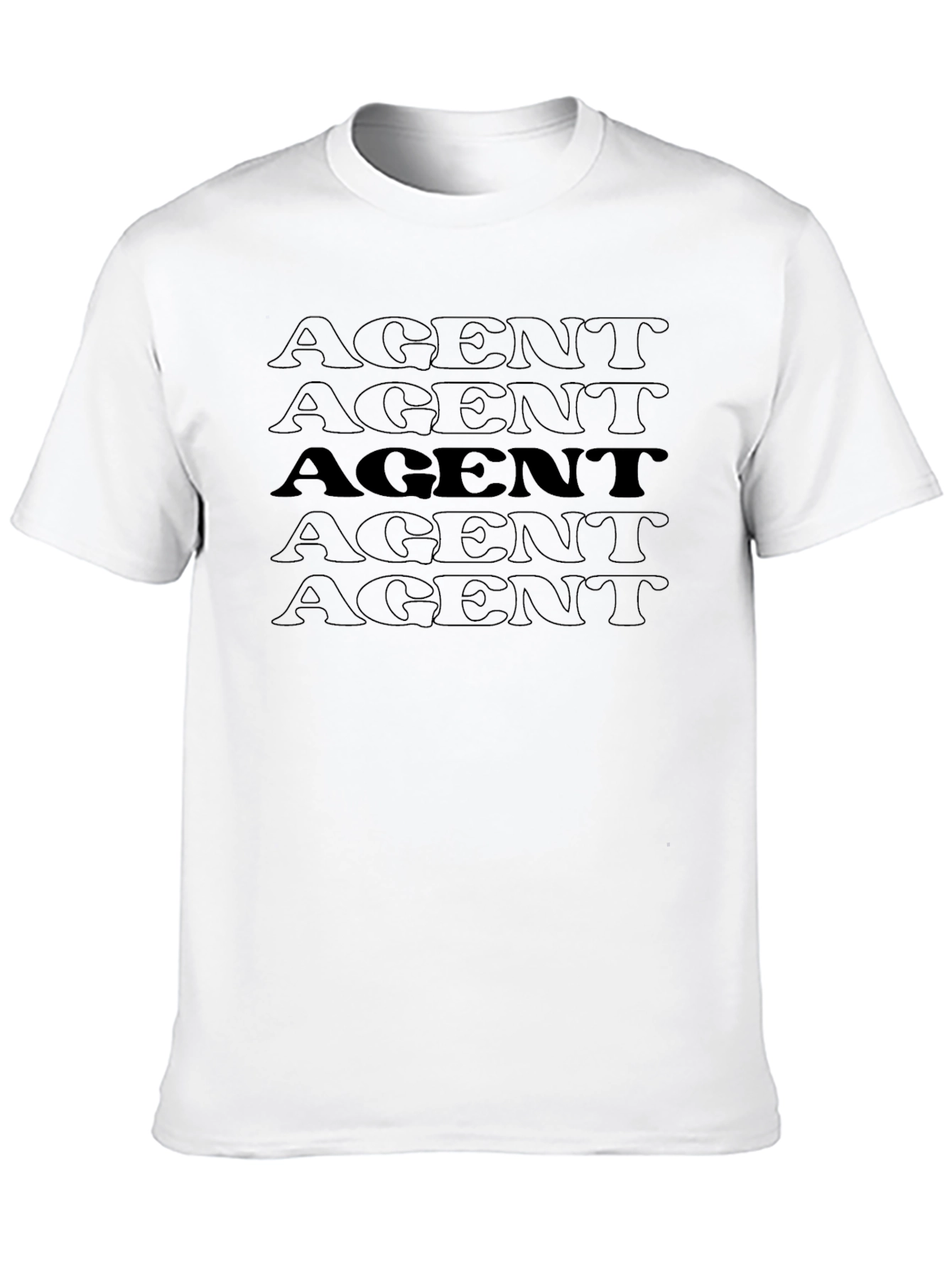 AGENT Graphic Print T-Shirt - Casual Wear
