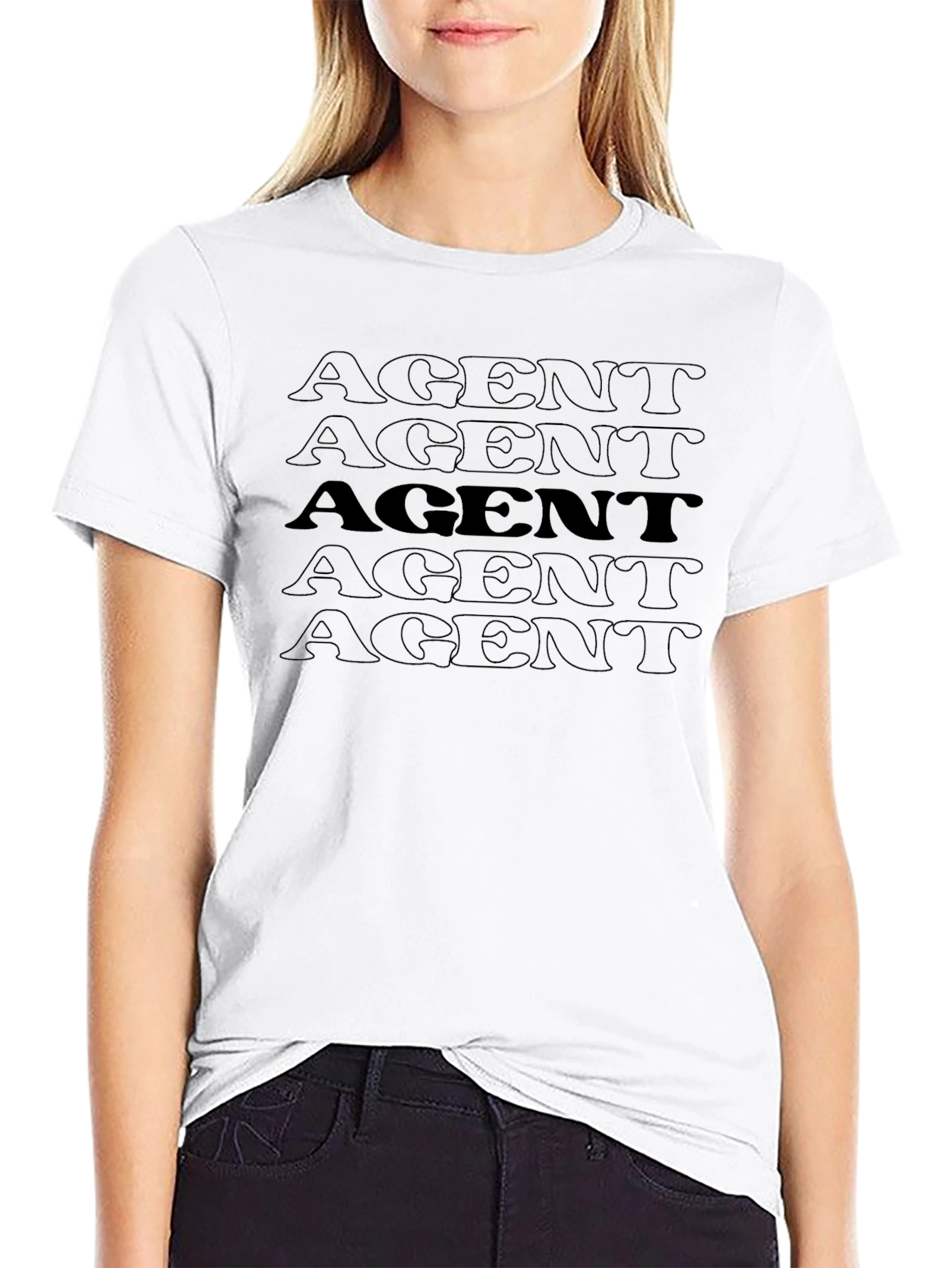 AGENT Graphic Print T-Shirt - Casual Wear