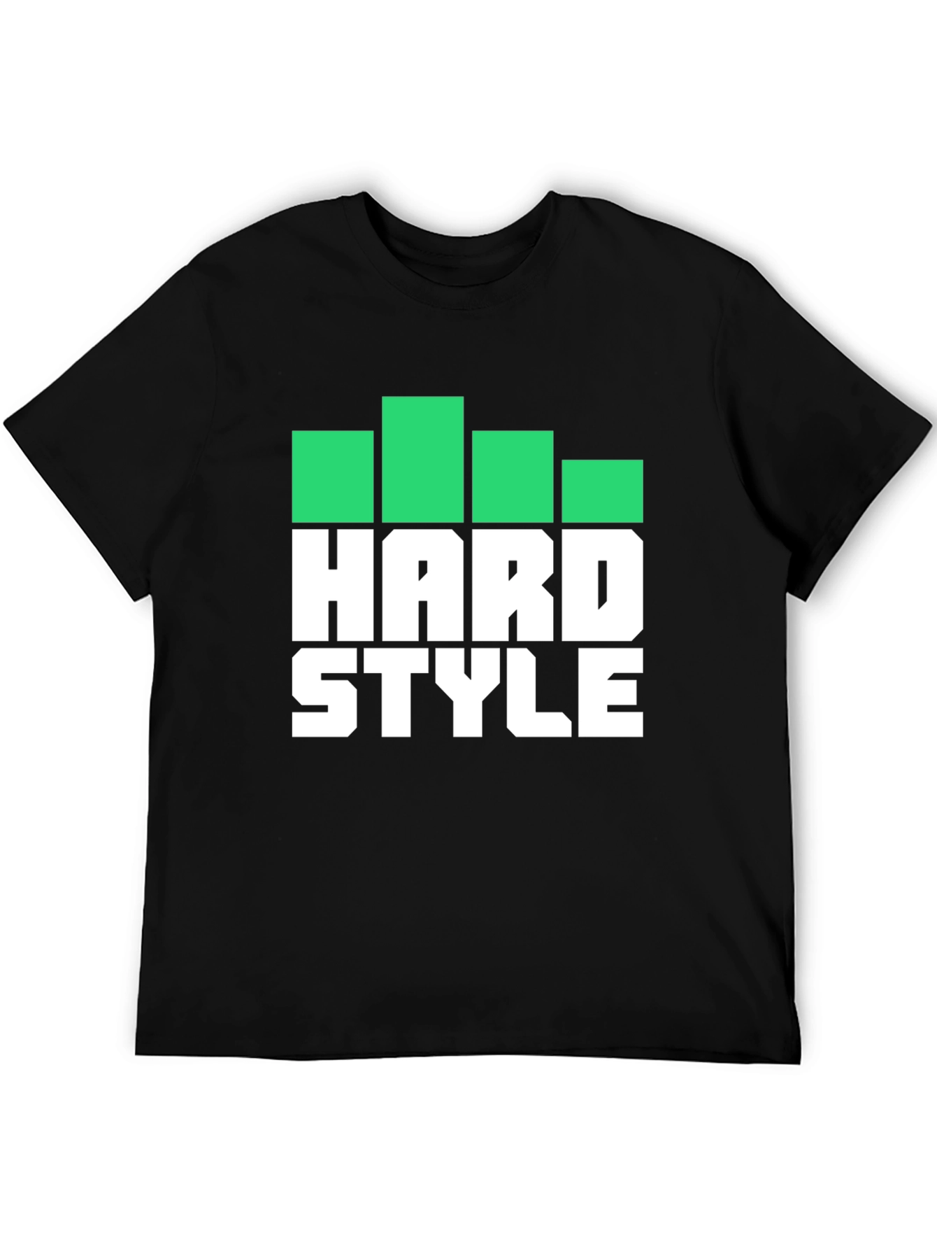 Hard Style Graphic Print Mens Black T-Shirt