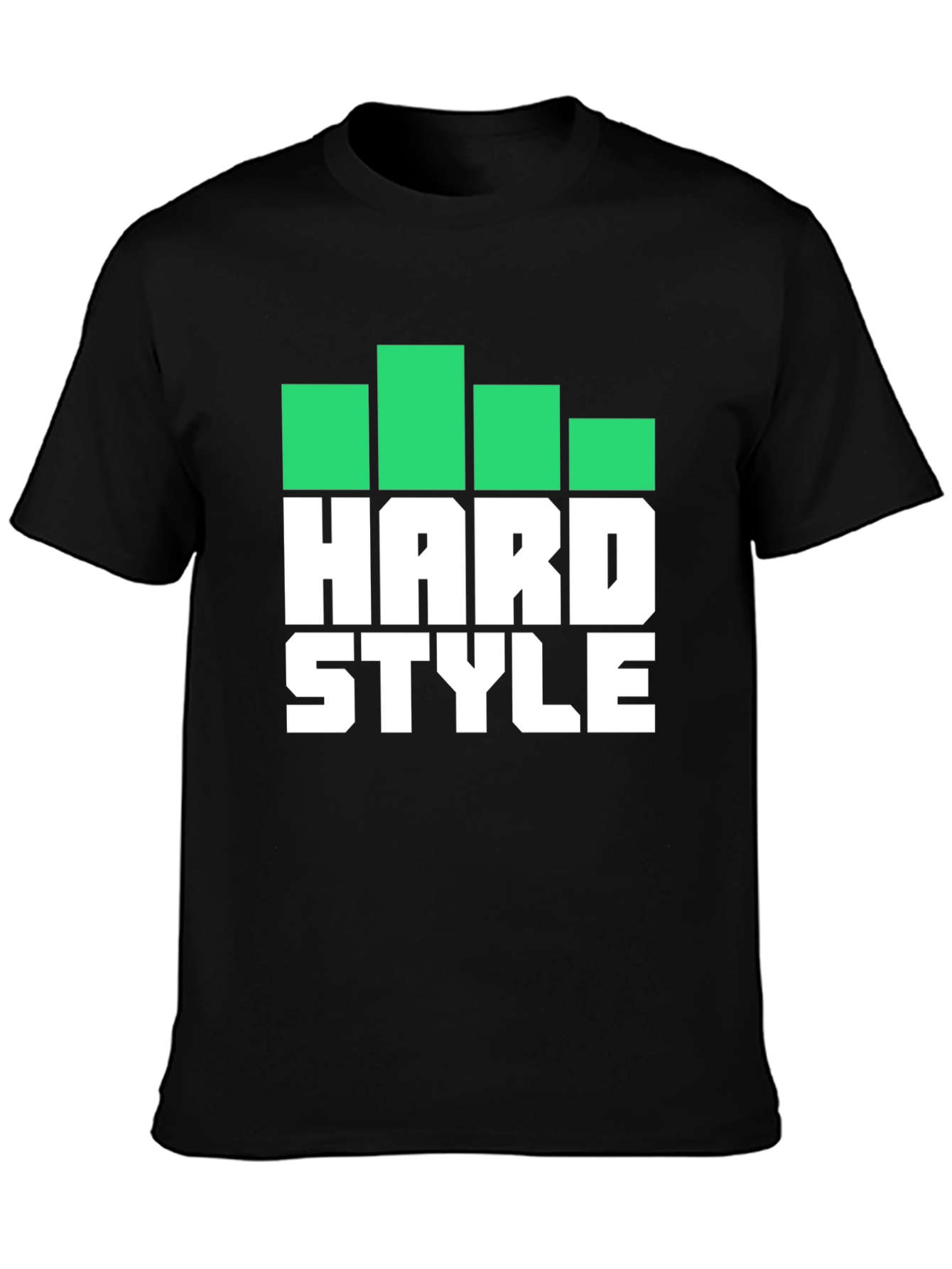 Hard Style Graphic Print Mens Black T-Shirt