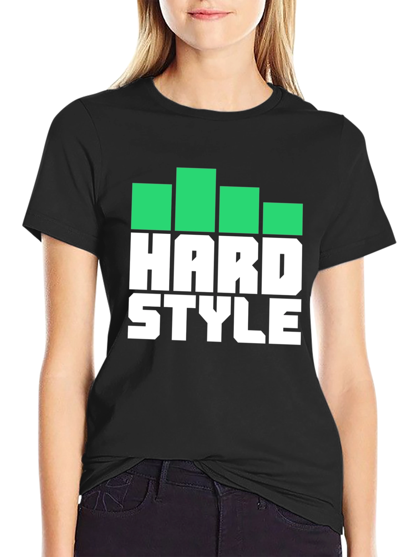 Hard Style Graphic Print Mens Black T-Shirt