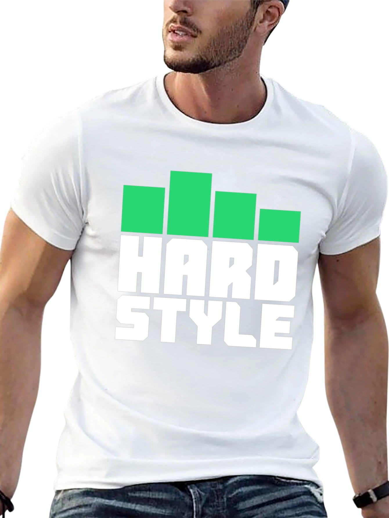 Hard Style Graphic Print Mens Black T-Shirt
