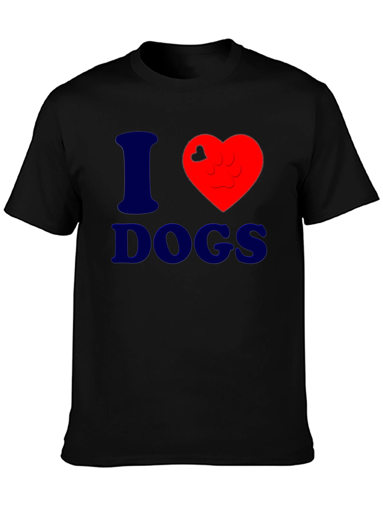 I Heart Dogs Graphic Tee - Stylish Comfort