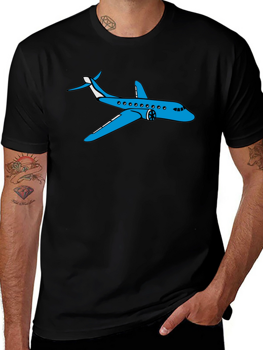 Airplane Graphic T-Shirt - Black