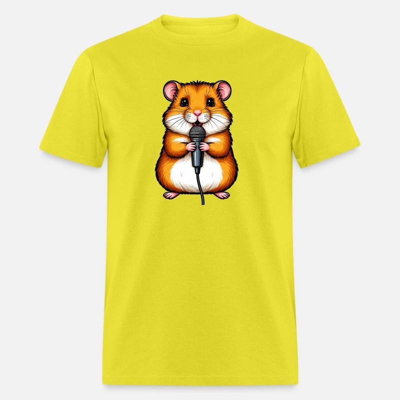 Hamster with a Microphone in Karaoke