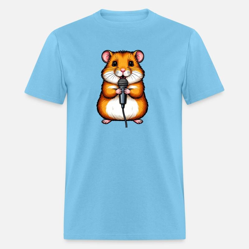 Hamster with a Microphone in Karaoke