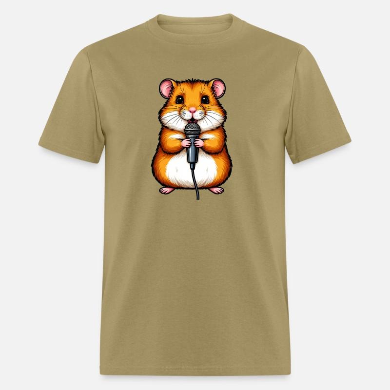 Hamster with a Microphone in Karaoke