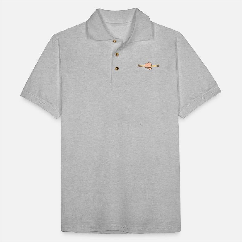 Hand with drum sticks