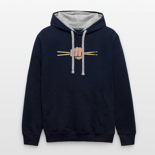 Hand with drum sticks