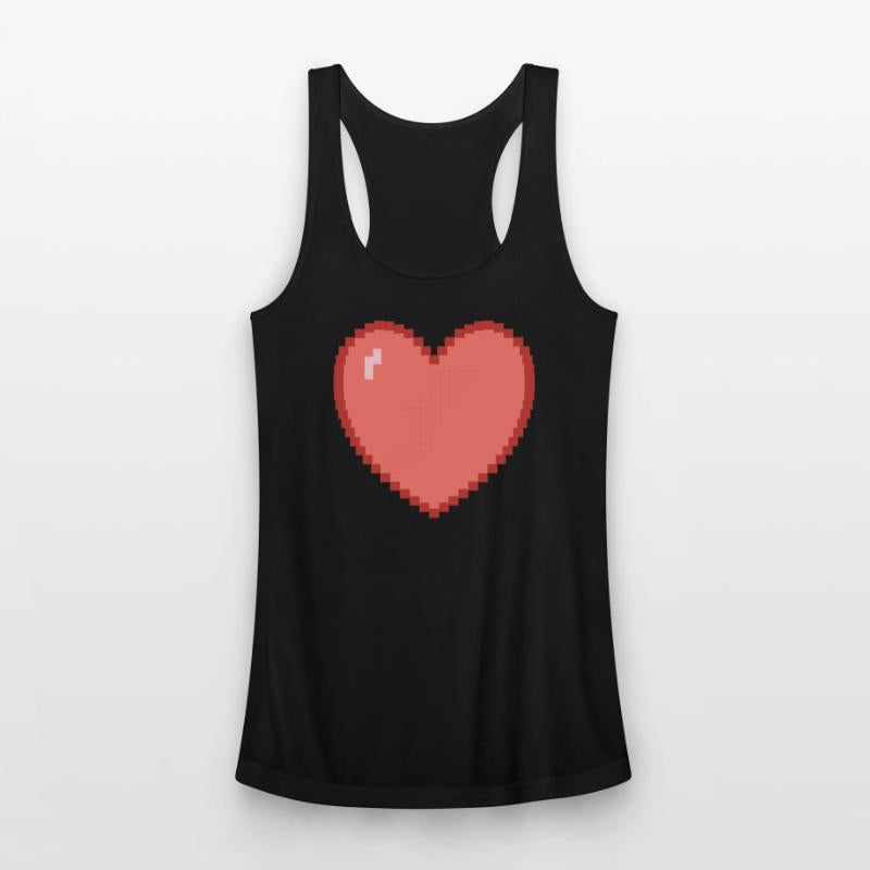 Heart heart pixel gamer gift