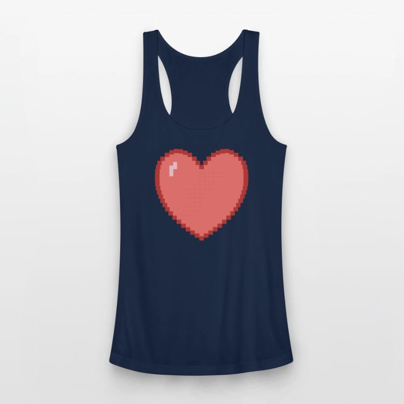 Heart heart pixel gamer gift