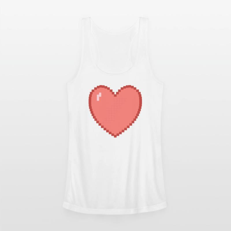 Heart heart pixel gamer gift