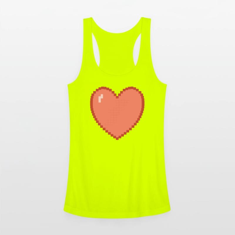 Heart heart pixel gamer gift