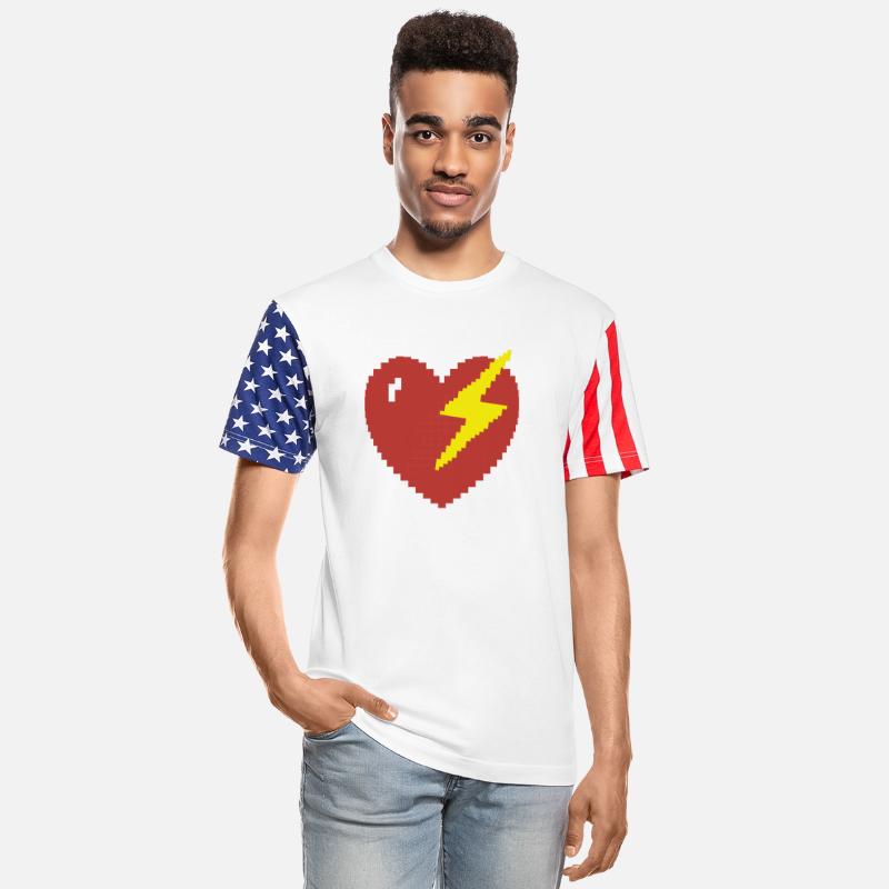 Heart Lightning Pixel Gamer Gift