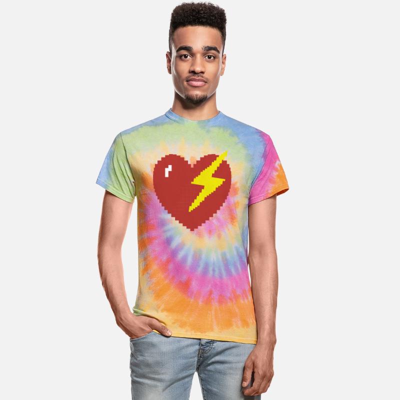Heart Lightning Pixel Gamer Gift