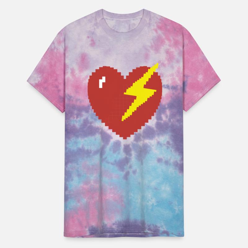 Heart Lightning Pixel Gamer Gift