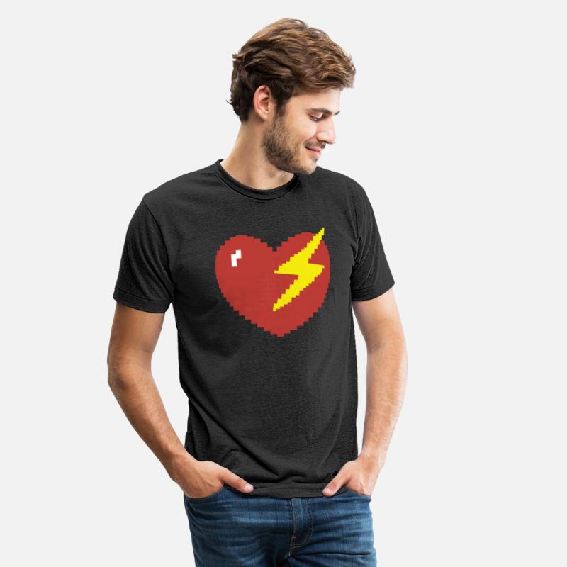Heart Lightning Pixel Gamer Gift