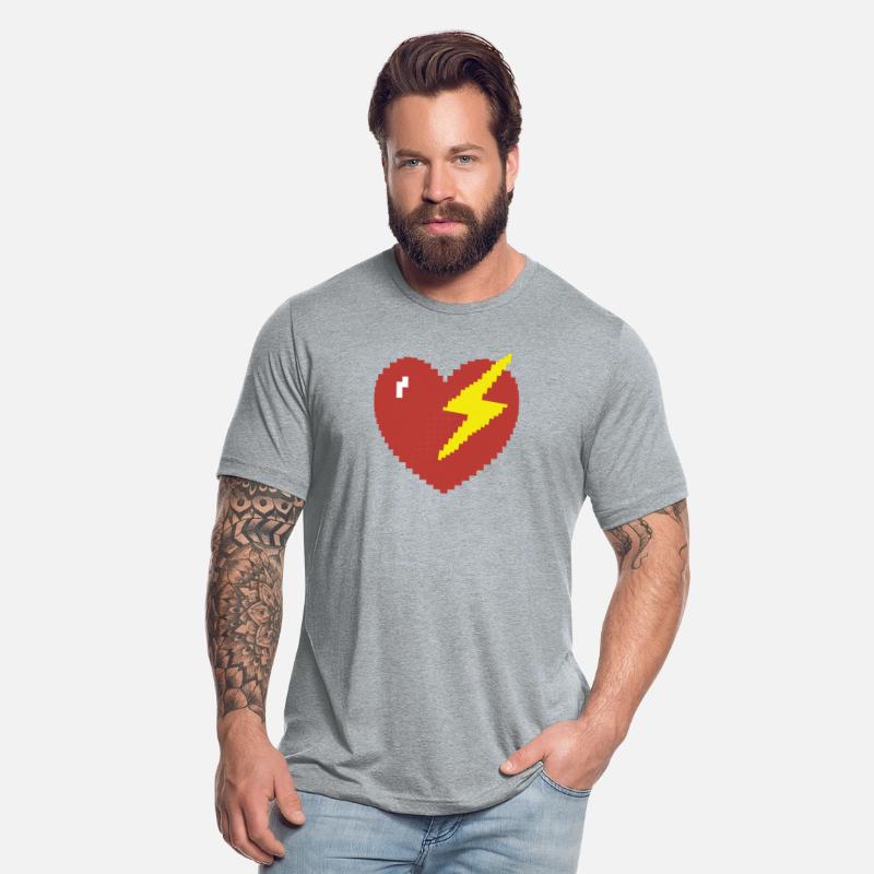 Heart Lightning Pixel Gamer Gift