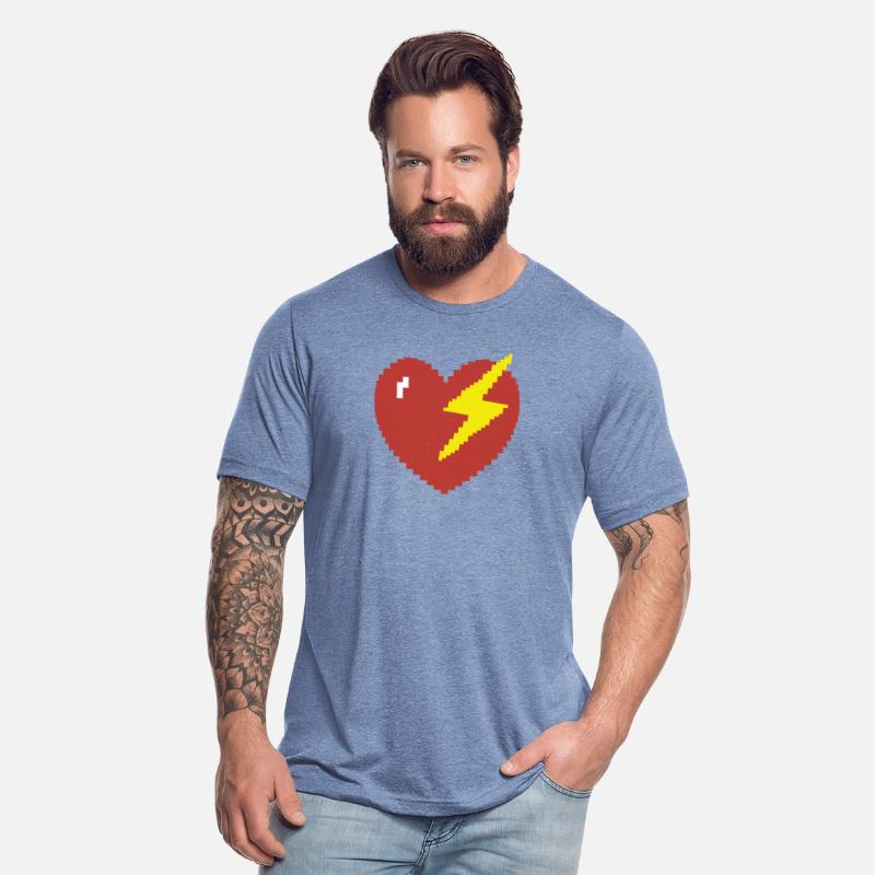 Heart Lightning Pixel Gamer Gift