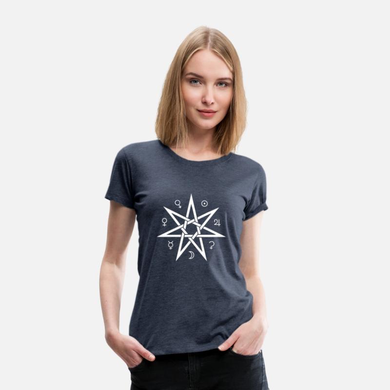 Heptagram Septagram 7 Pointed Fairy Star With Plan