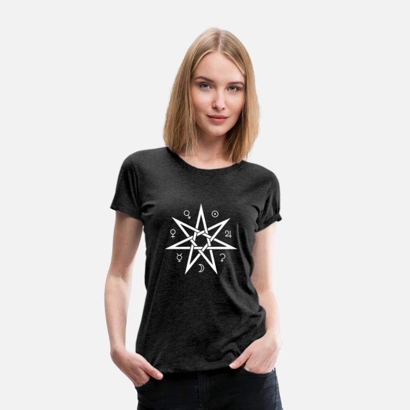 Heptagram Septagram 7 Pointed Fairy Star With Plan