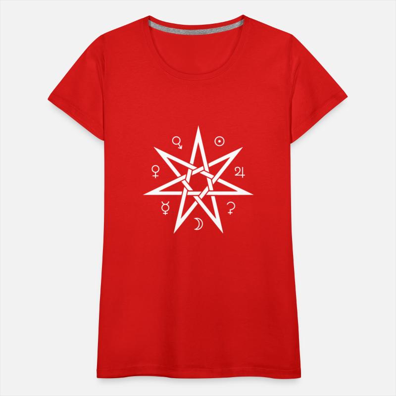 Heptagram Septagram 7 Pointed Fairy Star With Plan