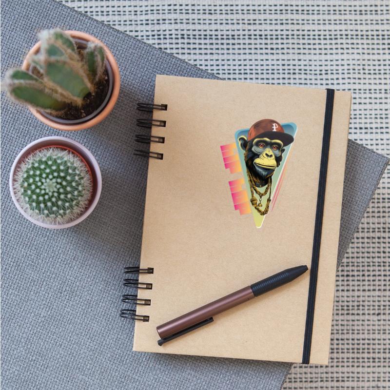 Hip hop monkey with rapper hat