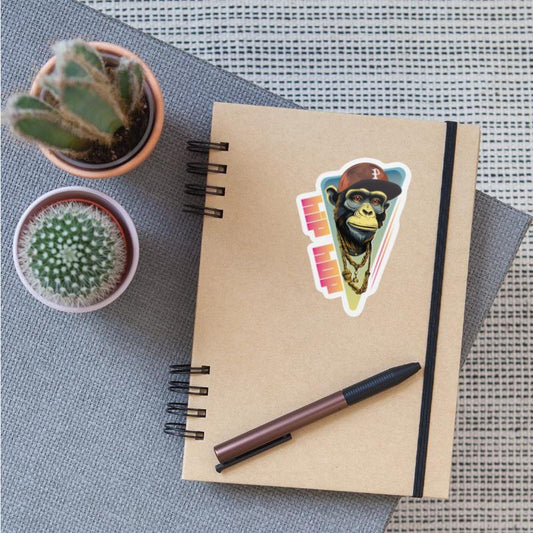 Hip hop monkey with rapper hat