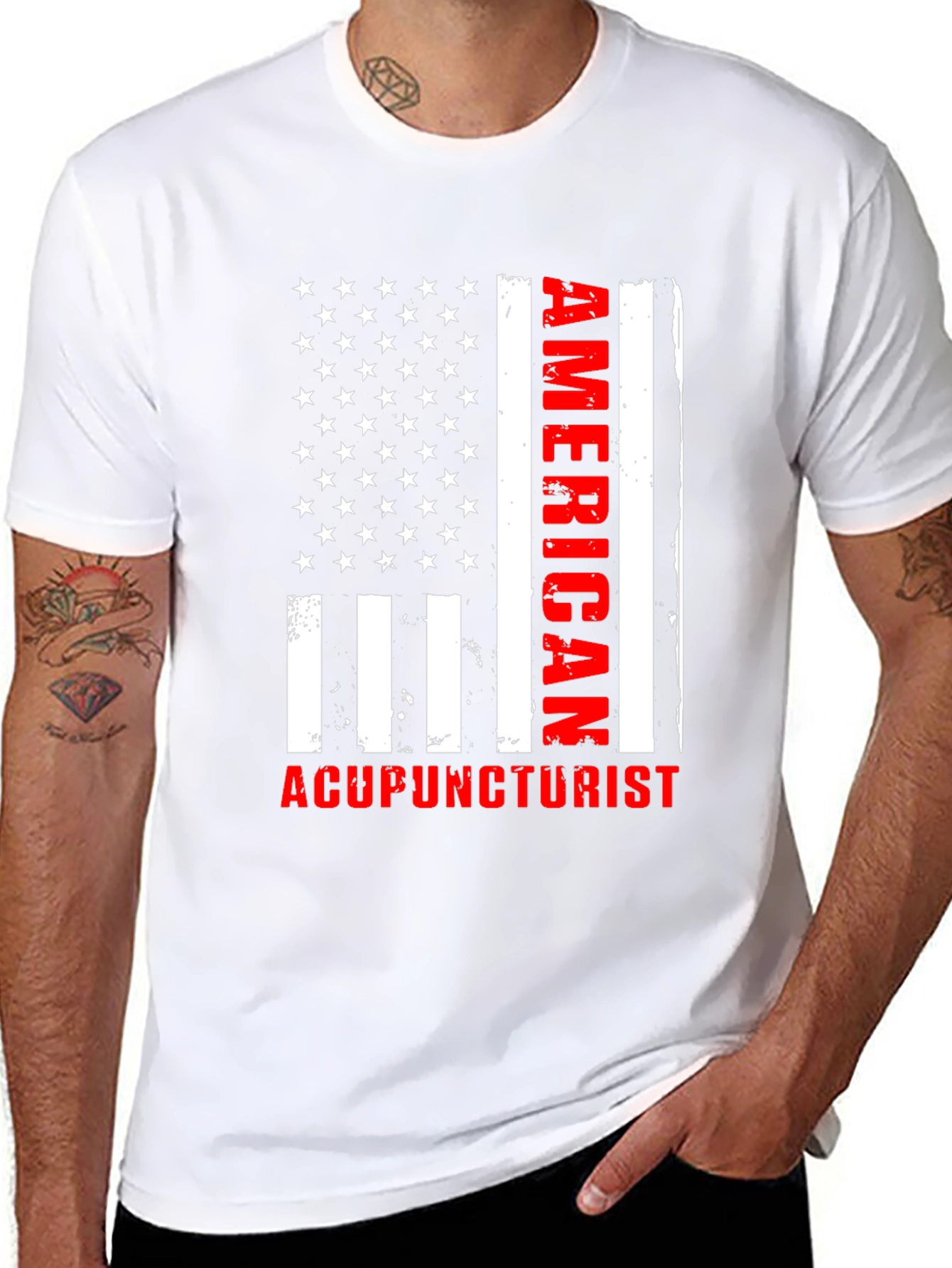 American Acupuncturist Patriotic T-Shirt