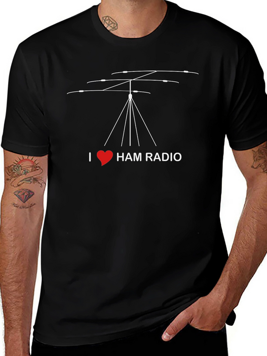 I Heart Ham Radio T-Shirt - Amateur Radio Operator Tee