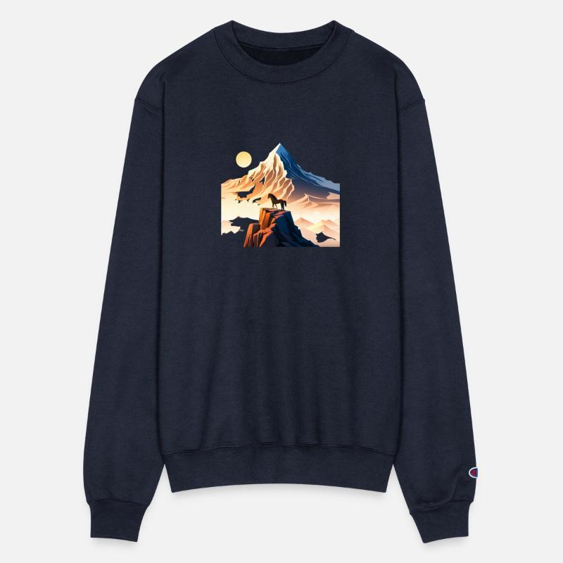 Horse running to mountain