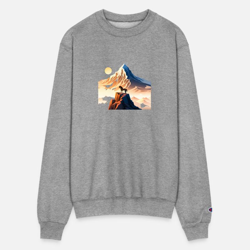 Horse running to mountain