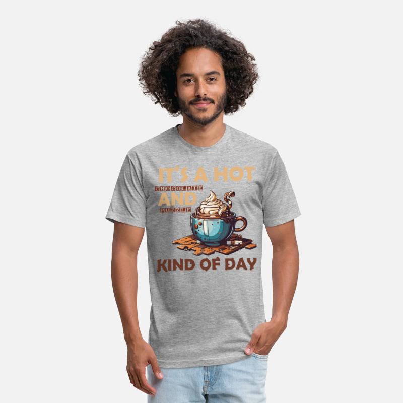 hot chocolate and puzzle kind of day Vintage retro