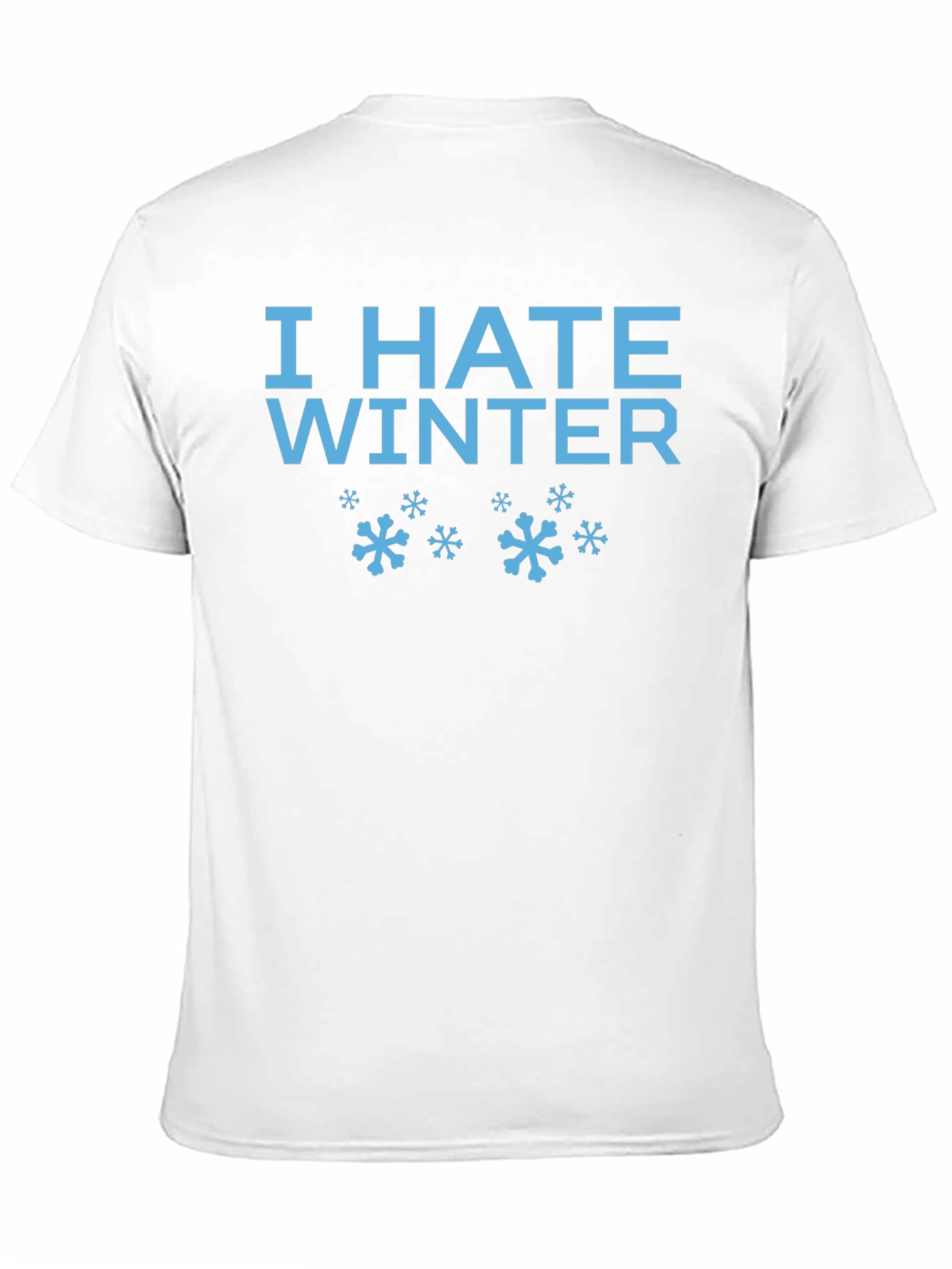 I Hate Winter Graphic Tee - Black Cotton