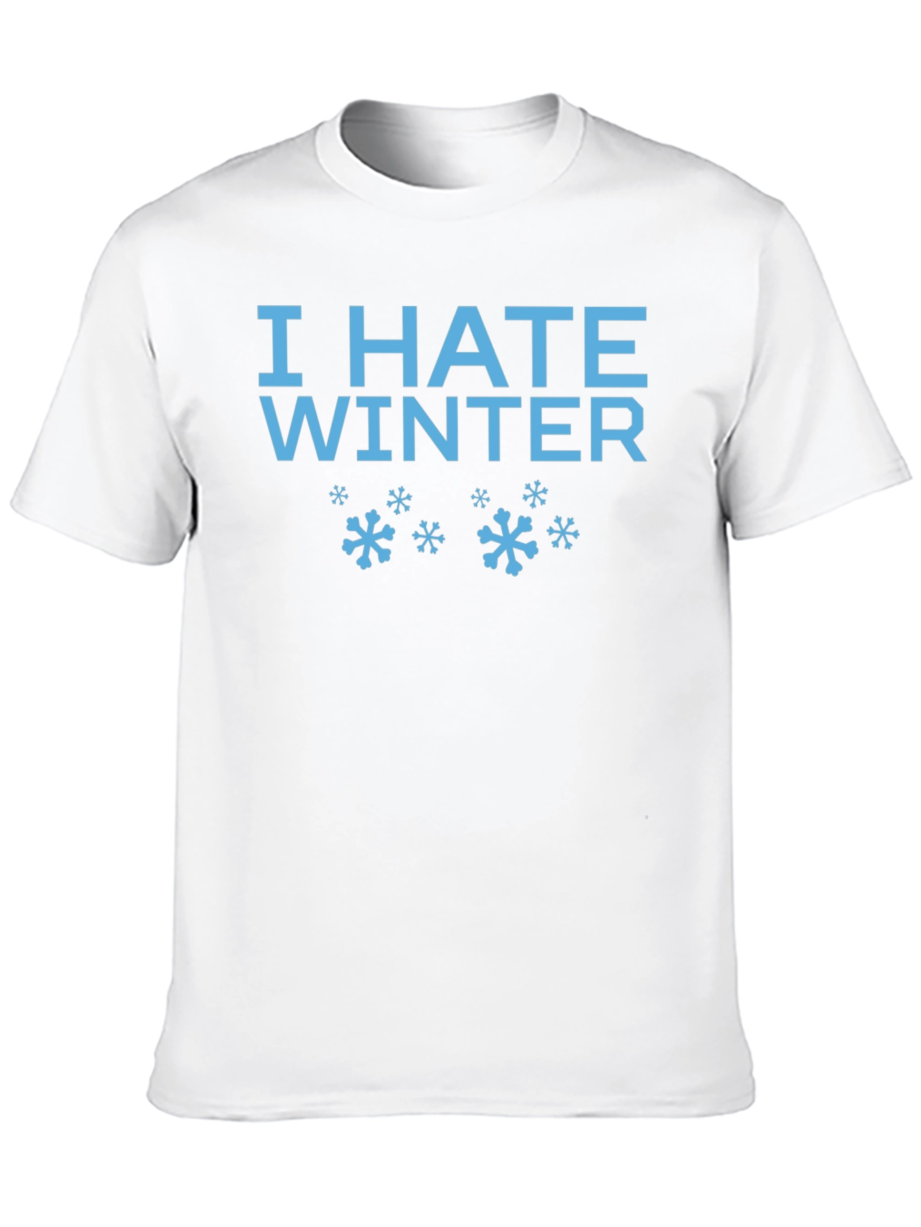 I Hate Winter Graphic Tee - Black Cotton