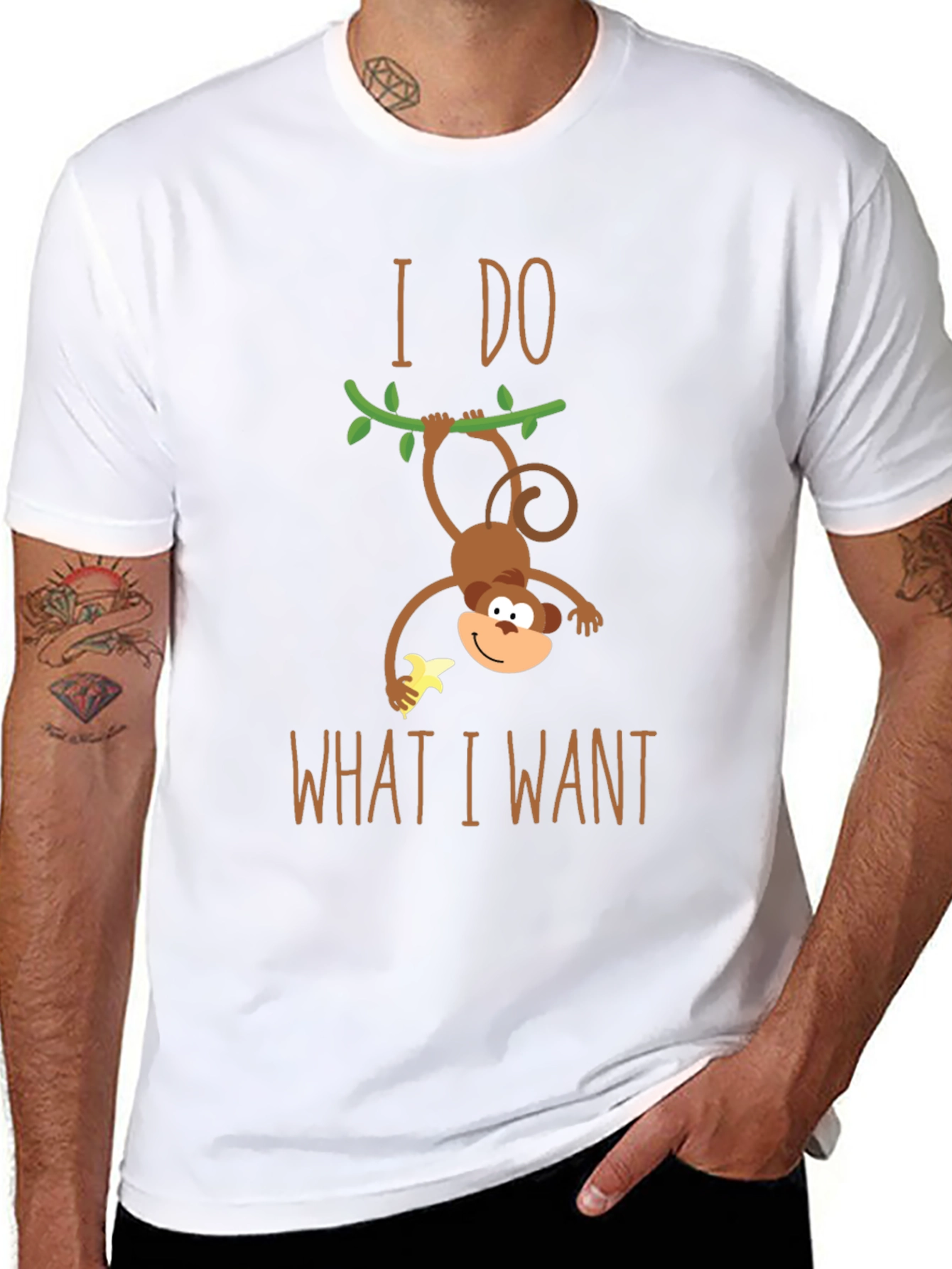 I Do What I Want Monkey T-Shirt