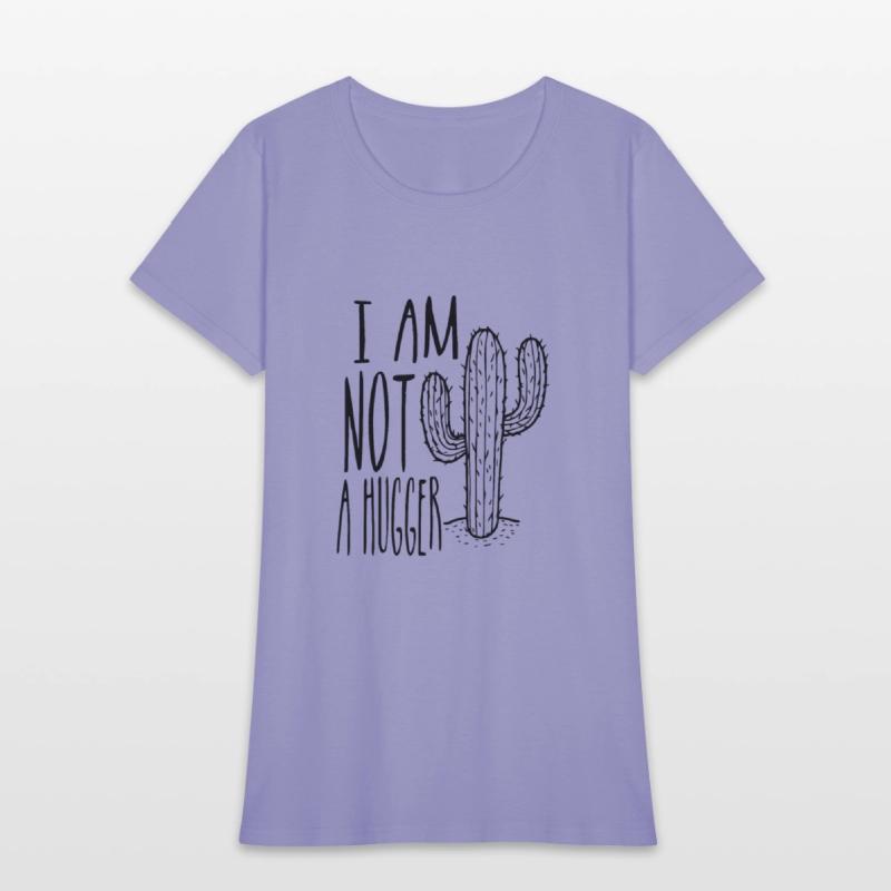 Humorous Annoyed Huggers Cactuses Illustration