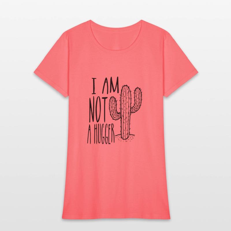 Humorous Annoyed Huggers Cactuses Illustration