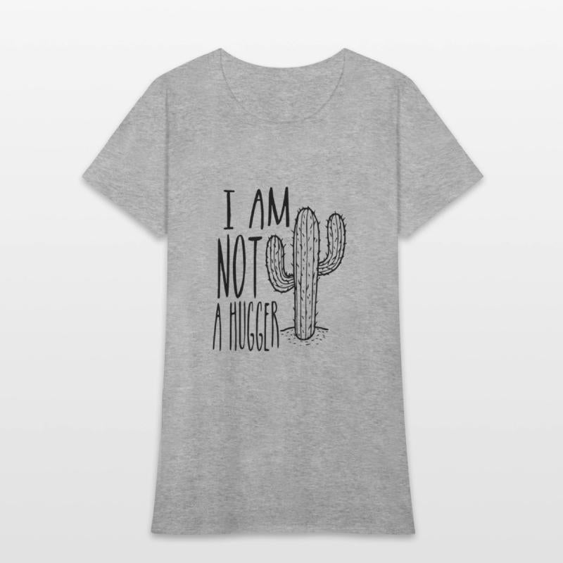 Humorous Annoyed Huggers Cactuses Illustration