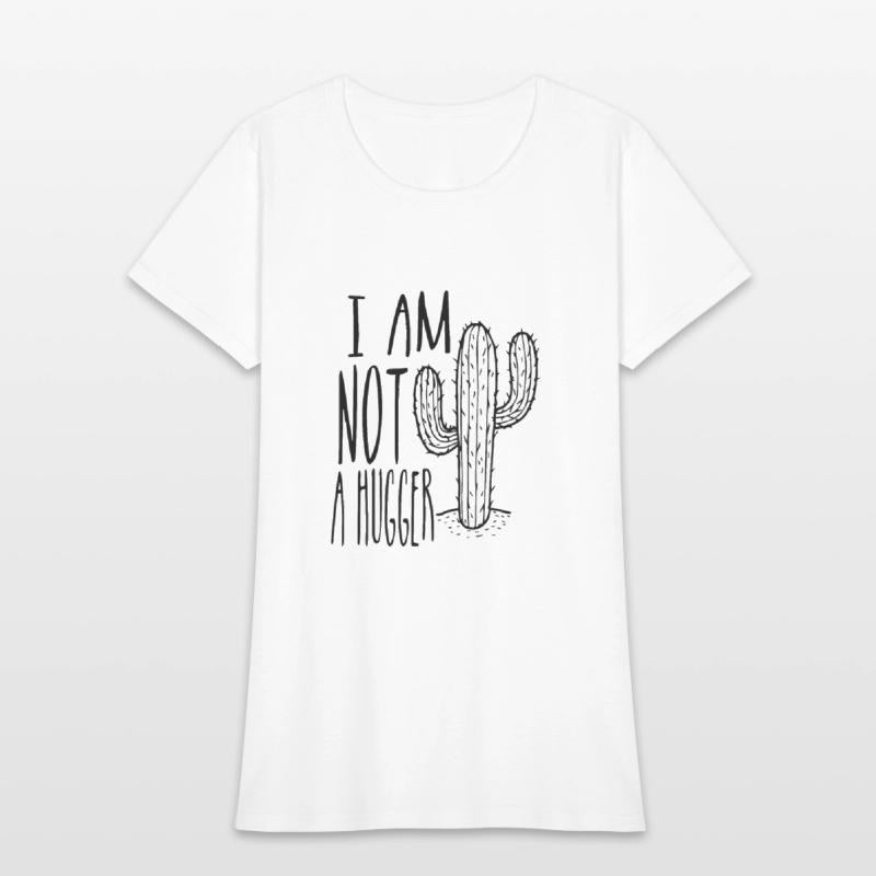 Humorous Annoyed Huggers Cactuses Illustration