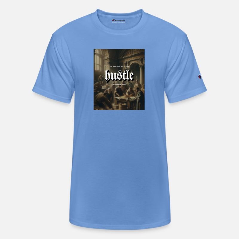 Hustle People Counting Money on Classic Painting