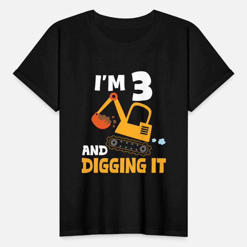 I am 3 and digging it construction truck digger