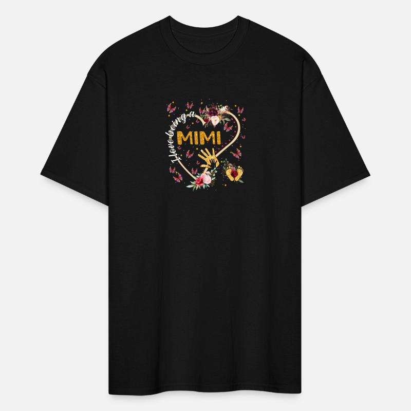 I Love Being A Mimi Heart Floral Mother'S Day Mimi