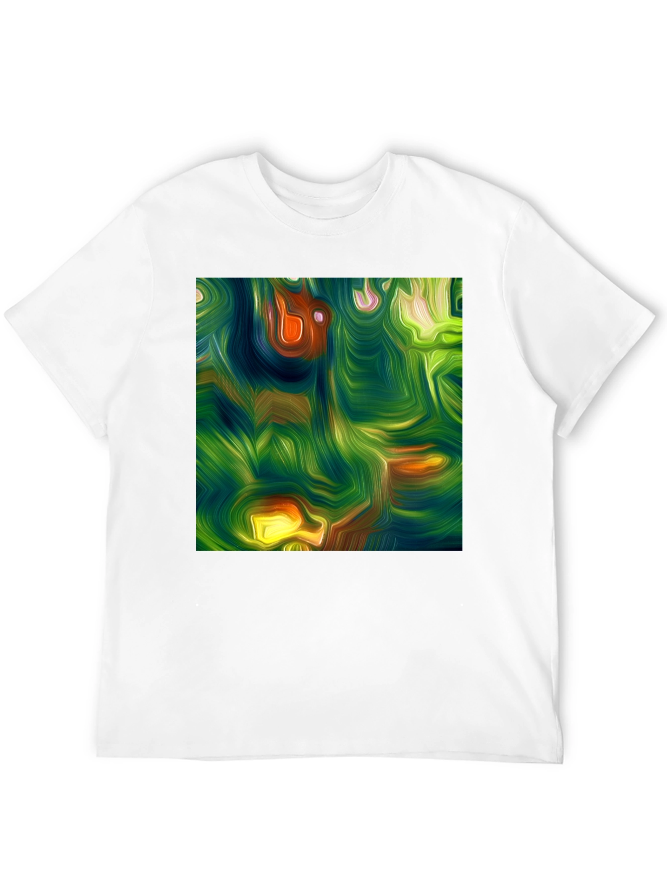 Abstract Art Print Black Tee
