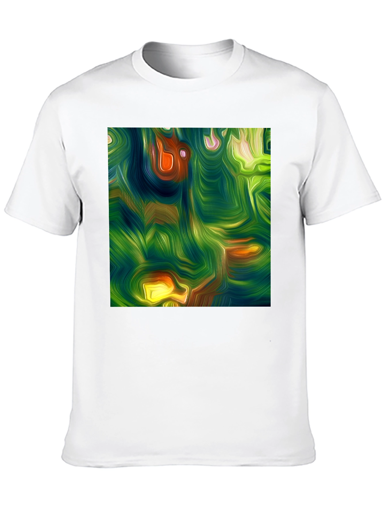 Abstract Art Print Black Tee